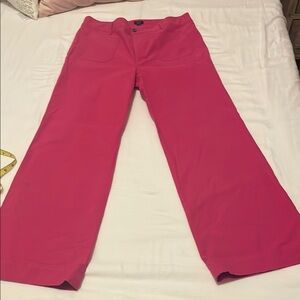 J. Crew Pink Wide Leg Pants